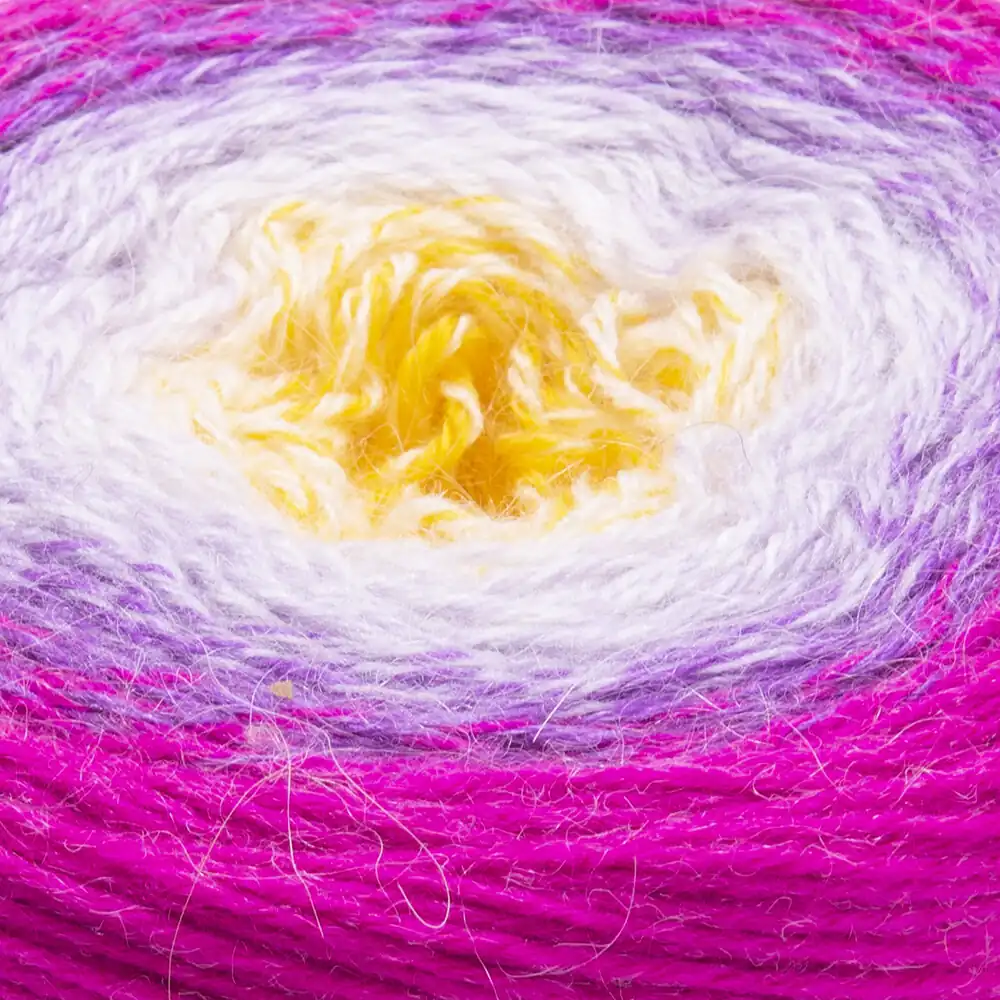 Fucsia morado amarillo pato