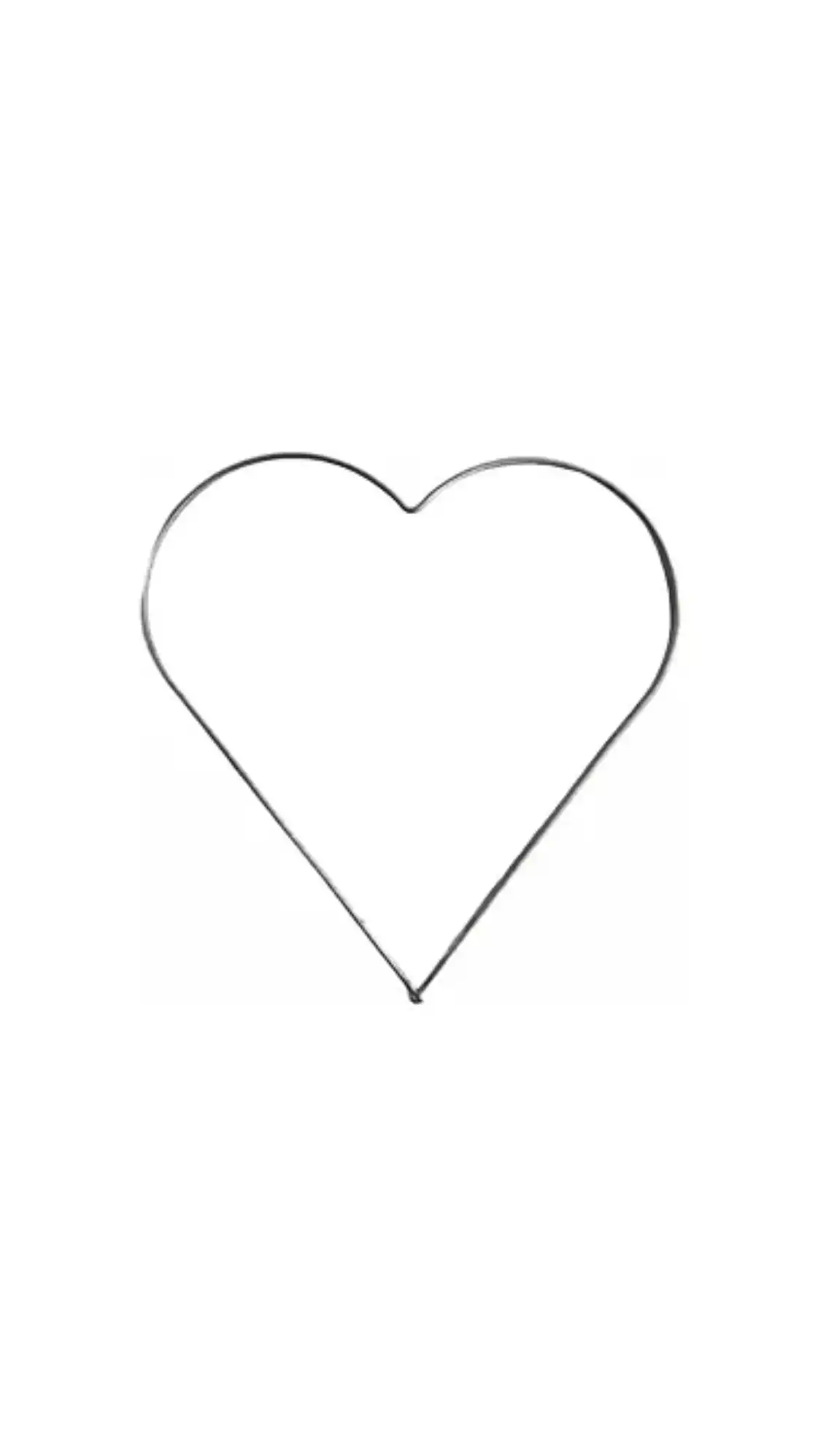 Corazon 20 cm metal macrame 20 cm