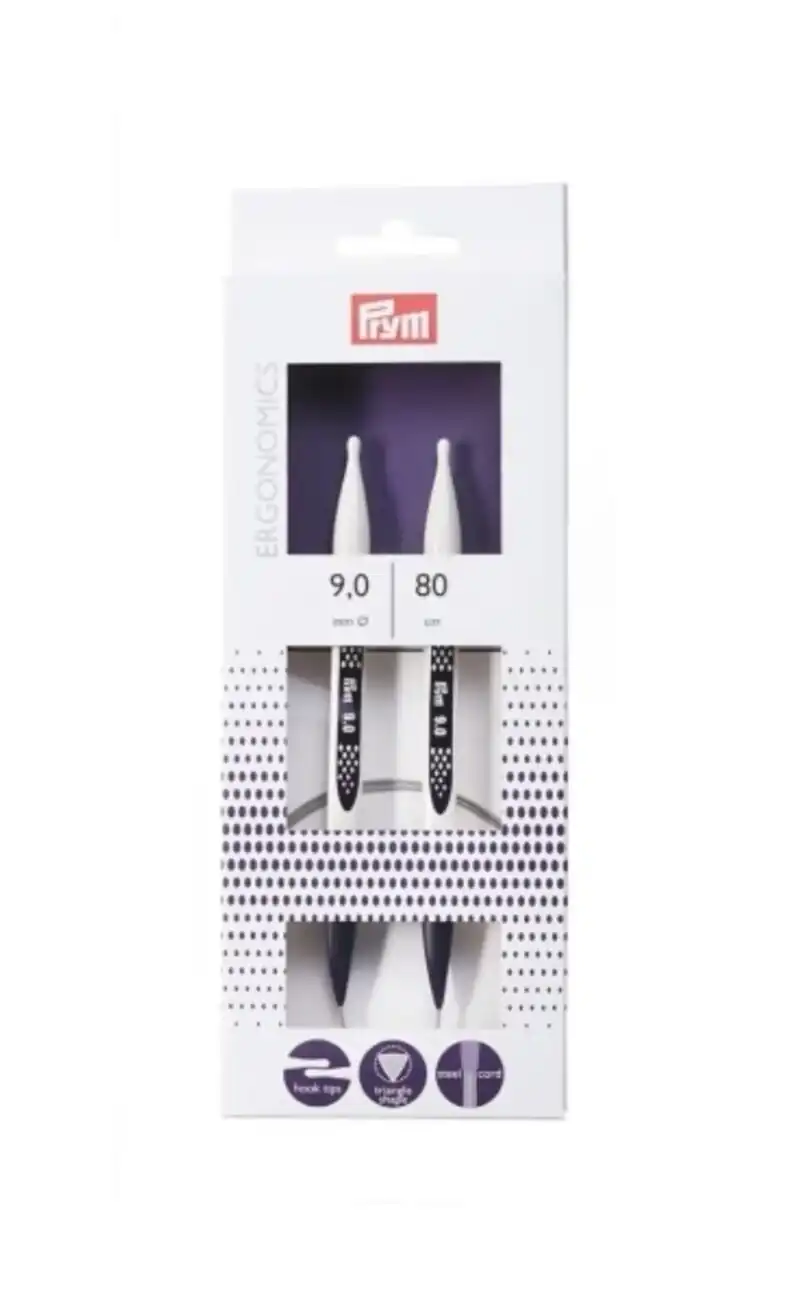 Palillo N°9,0 circular ergonomics Prym 80 cm