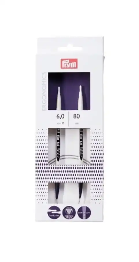 Palillo N°6,0 circular ergonomics Prym 80 cm