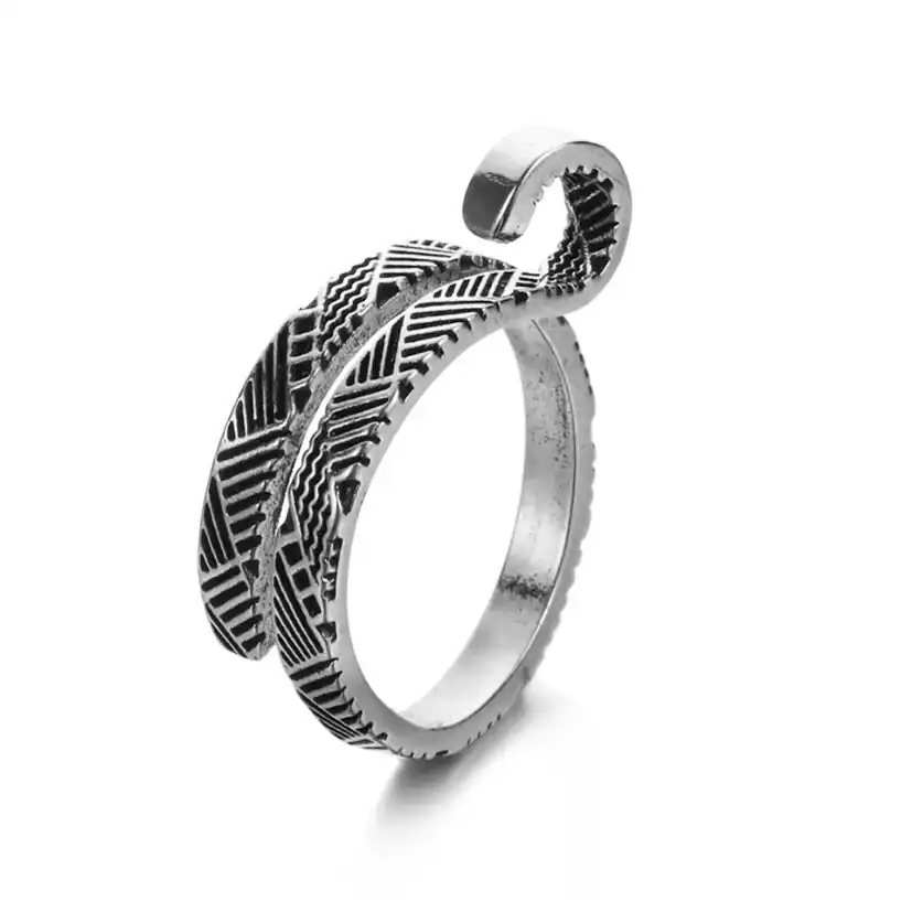 Anillo Separador de Lana Circulo Plateado