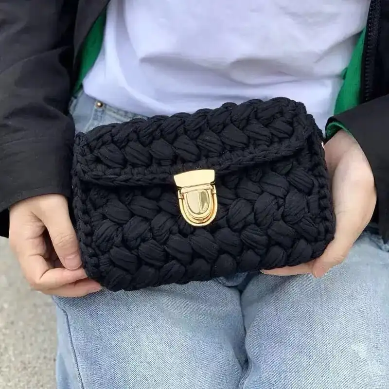 Broche bolso de metal plomo 1 unid