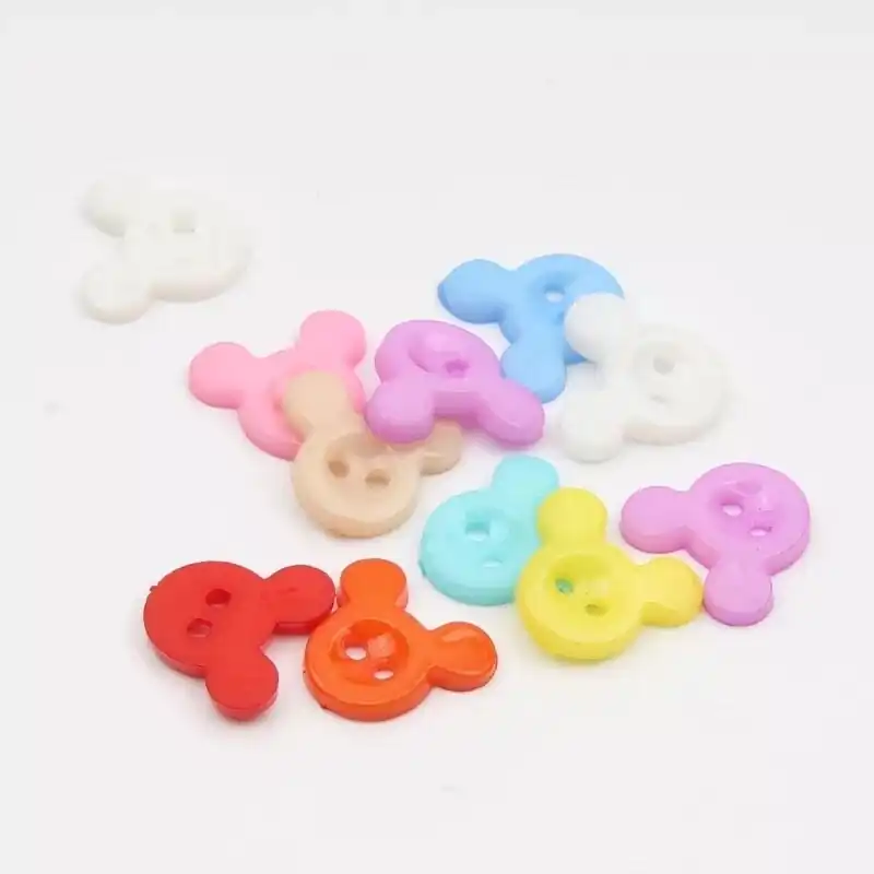 Botones Jacinto 15 mm Mickey Pequeño 5 unid