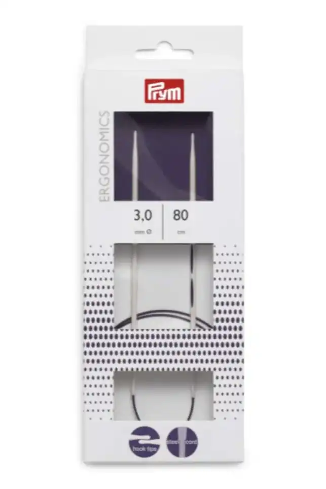 Palillo N°3,0 circular ergonomics Prym 80 cm