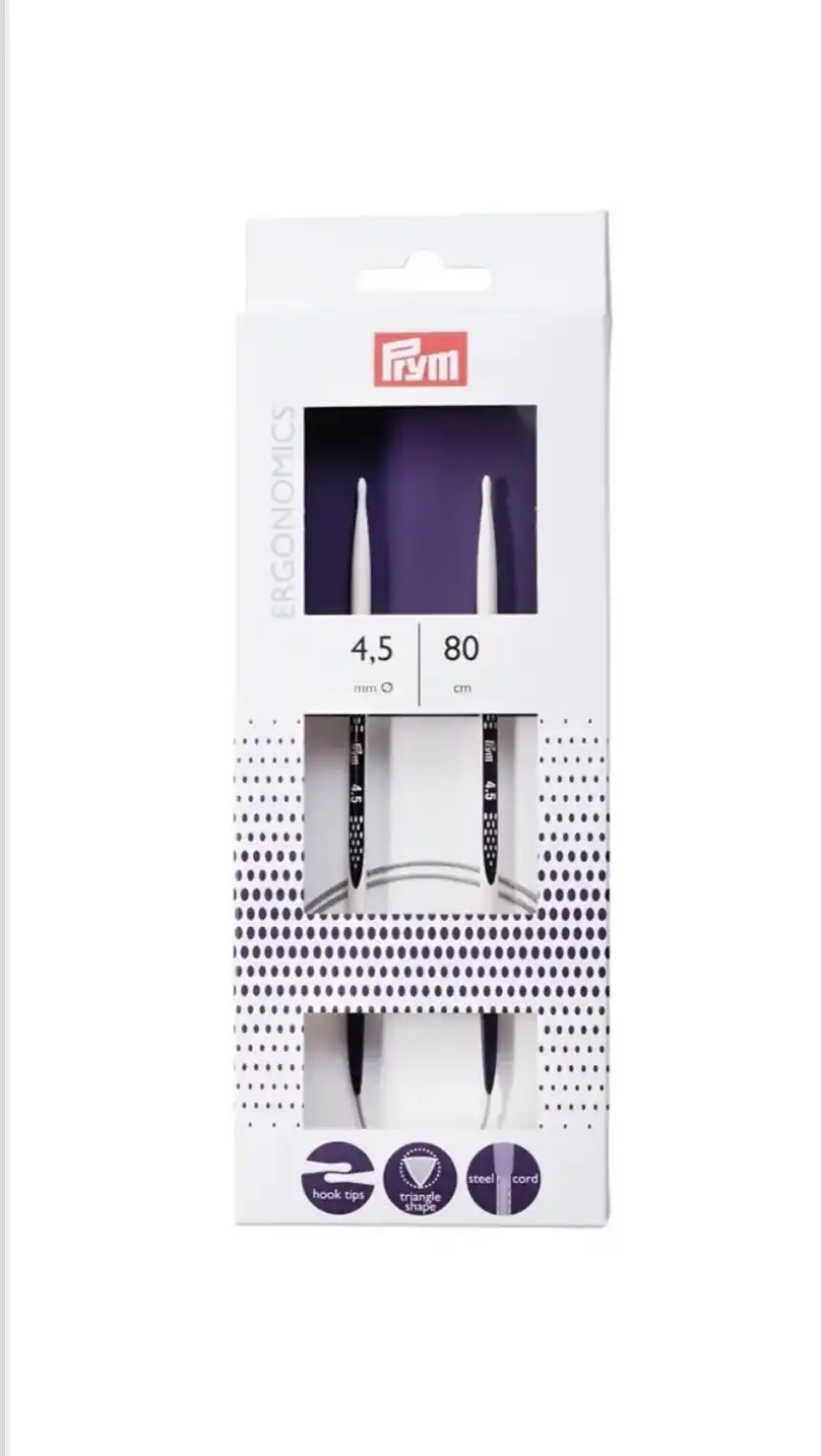 Palillo N°4,5 circular ergonomics Prym 80 cm