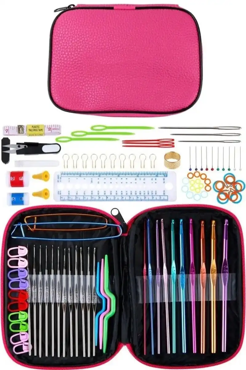 Estuche Crochet Fucsia