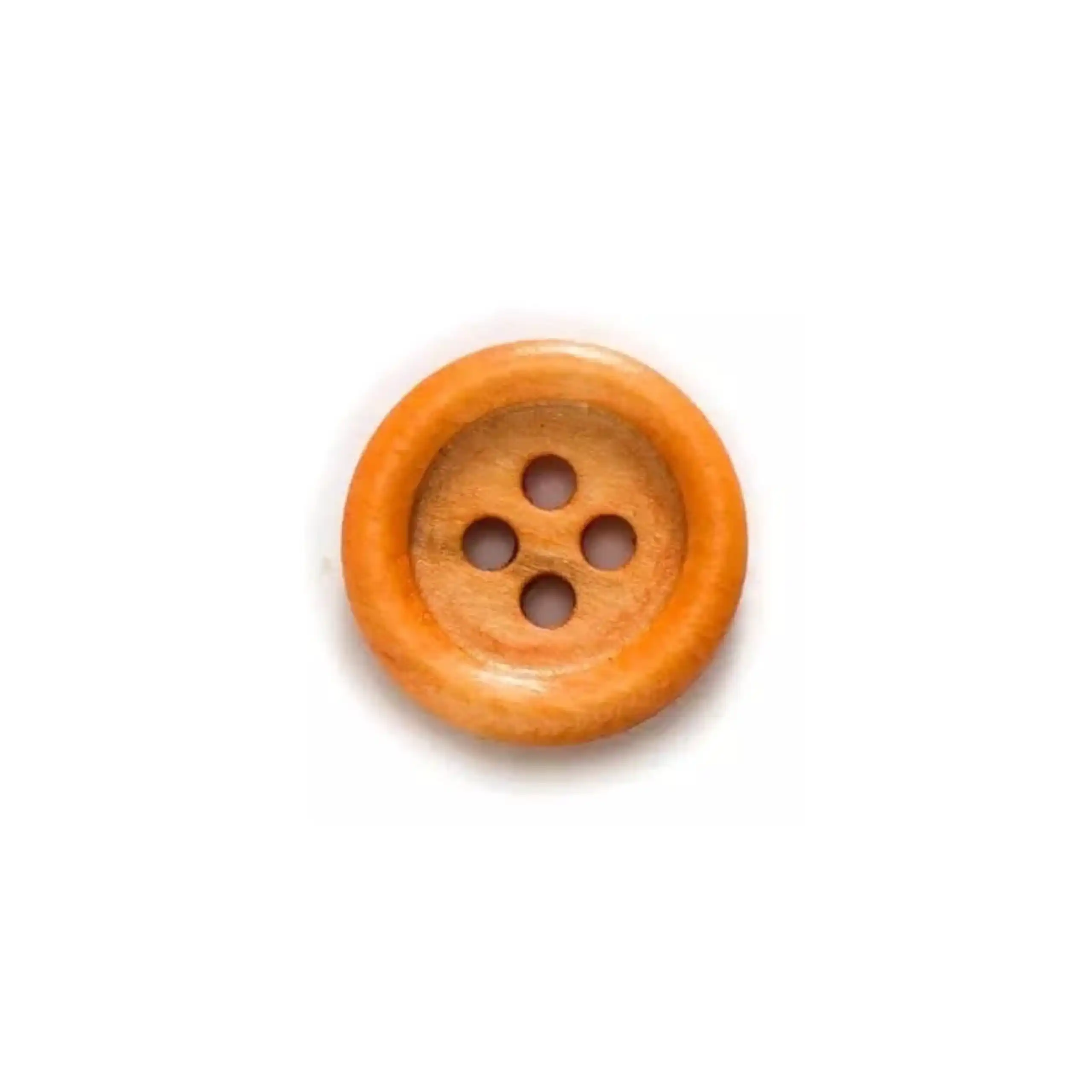 Botones 15 mm Circular Madera Caramelo 10 unid