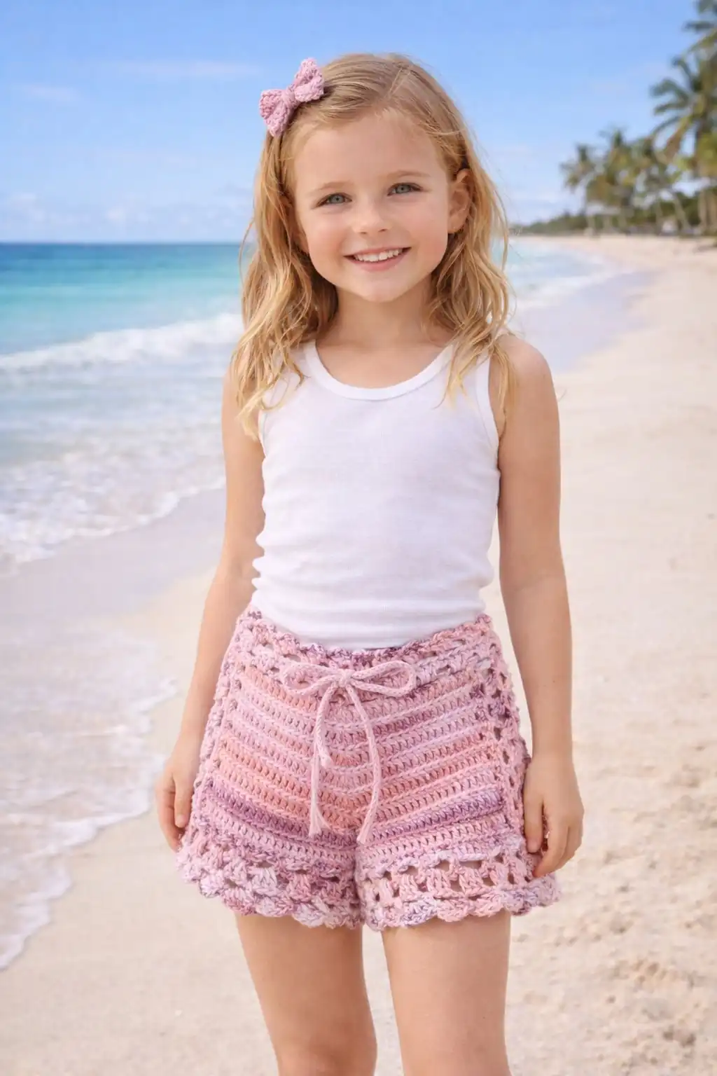 Short rosado talla 6