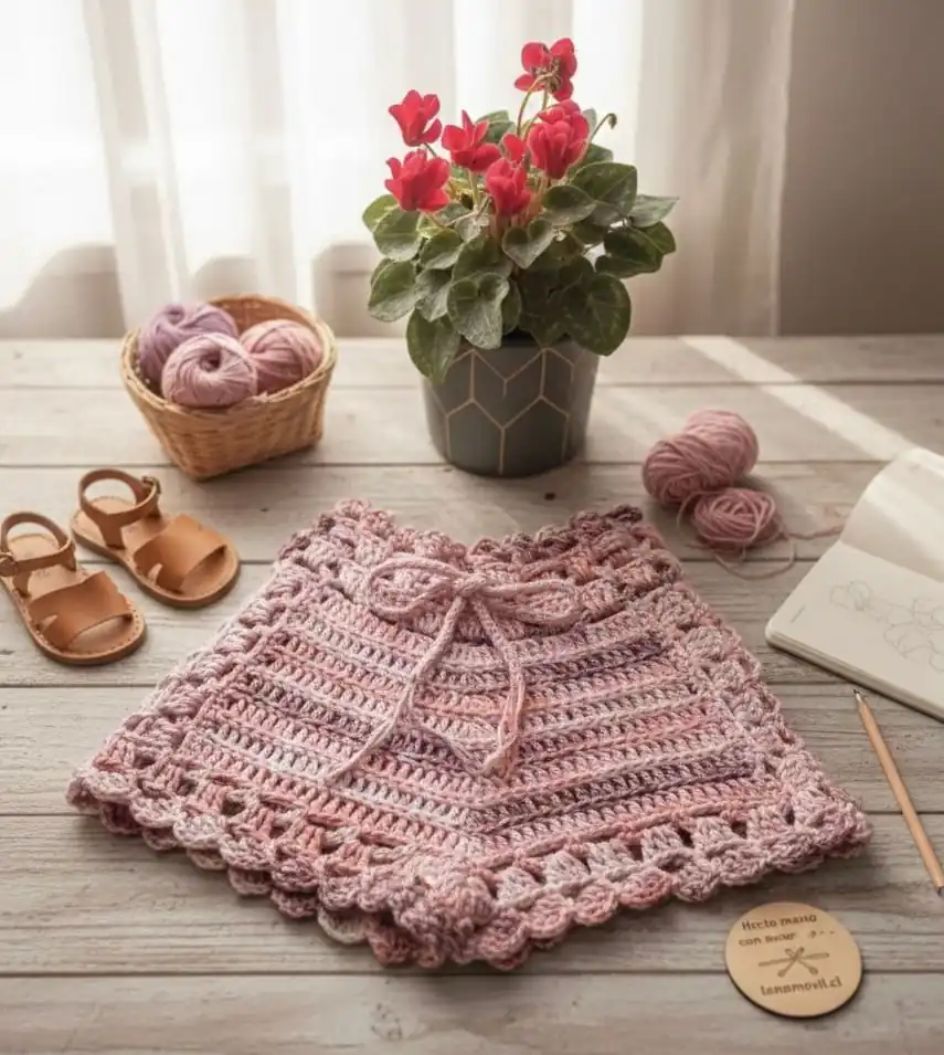 Short rosado talla 6