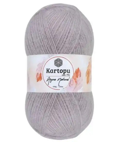Angora Natural Gris Lavanda
