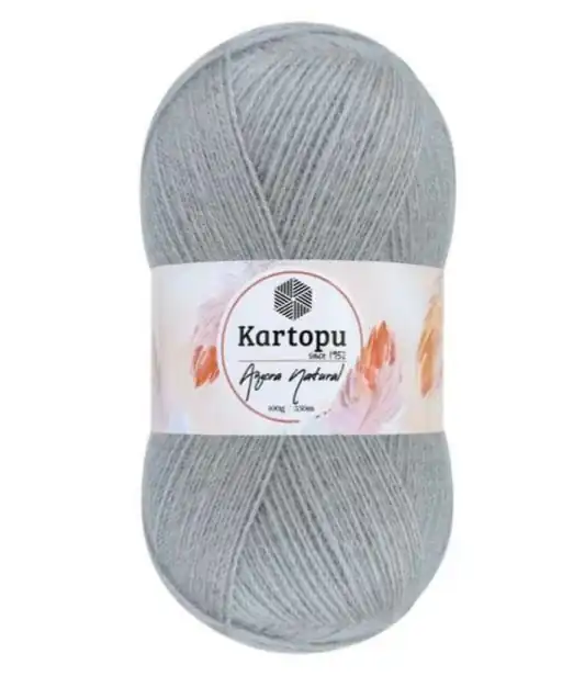 Angora Natural Gris Perla