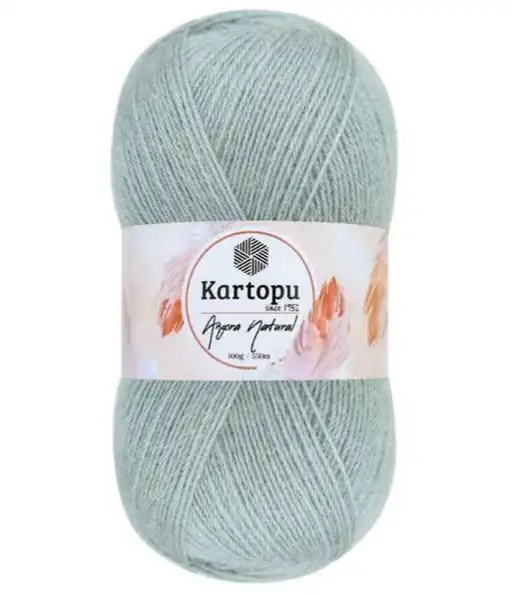 Angora Natural Verde menta