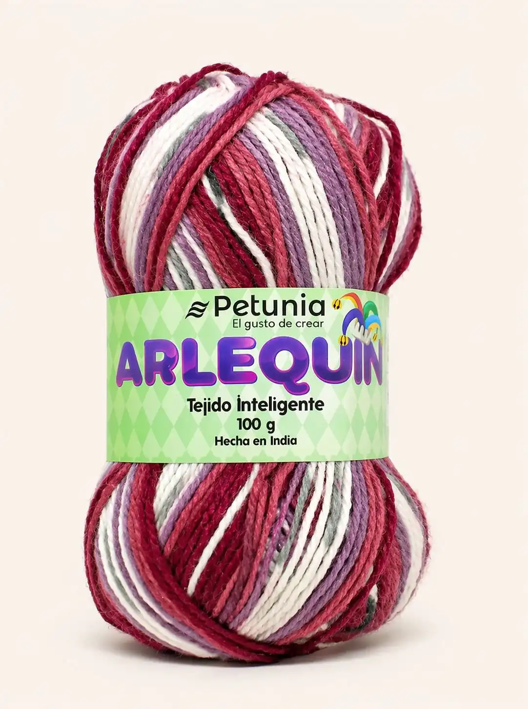 Arlequín Burdeos