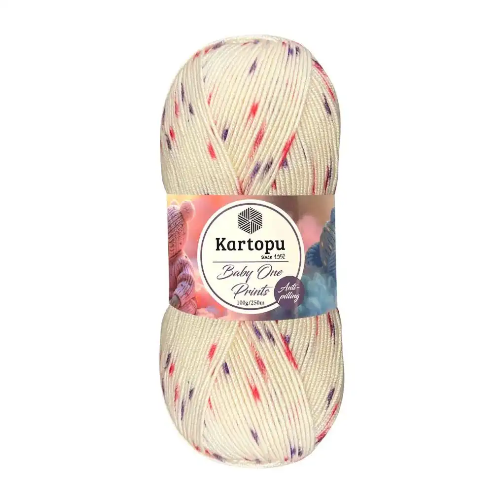 Baby One Print Blanco-Rosa-Morado
