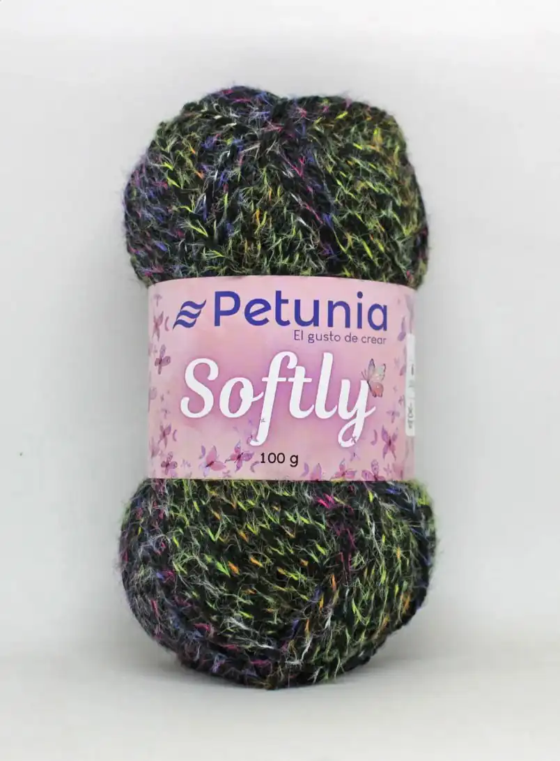 Softly Negro Multicolor