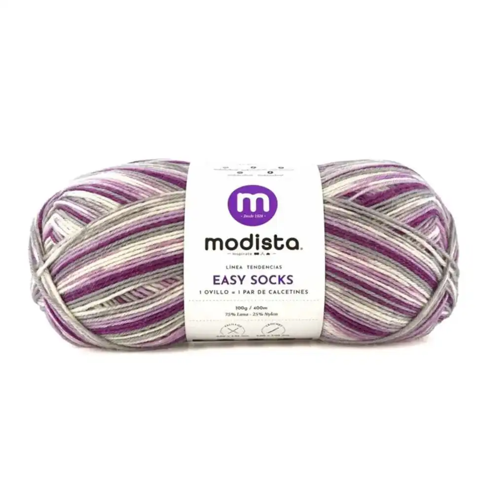 Easy Socks Morado Gris