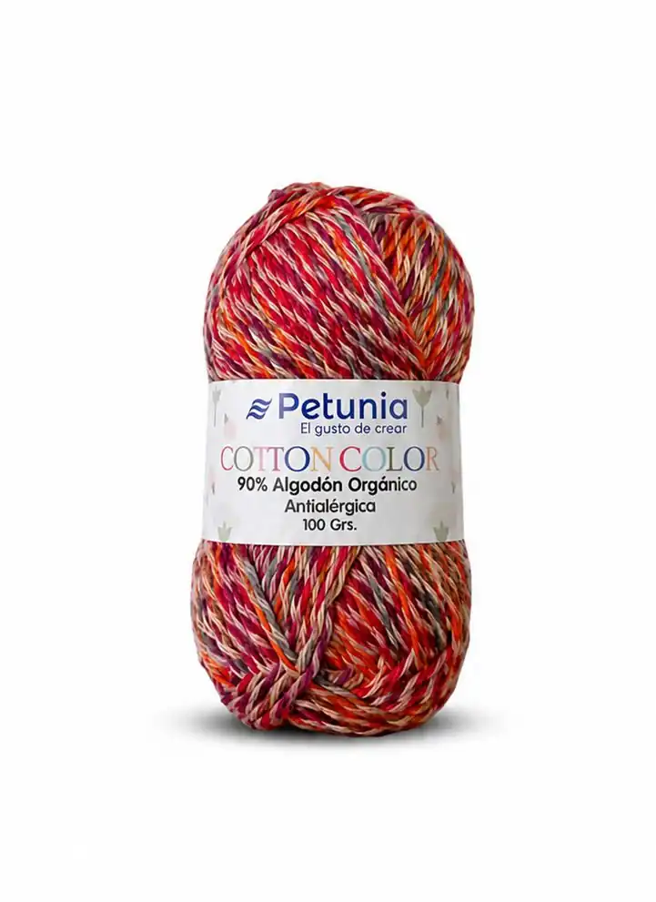 Cotton Color Rojo Naranja