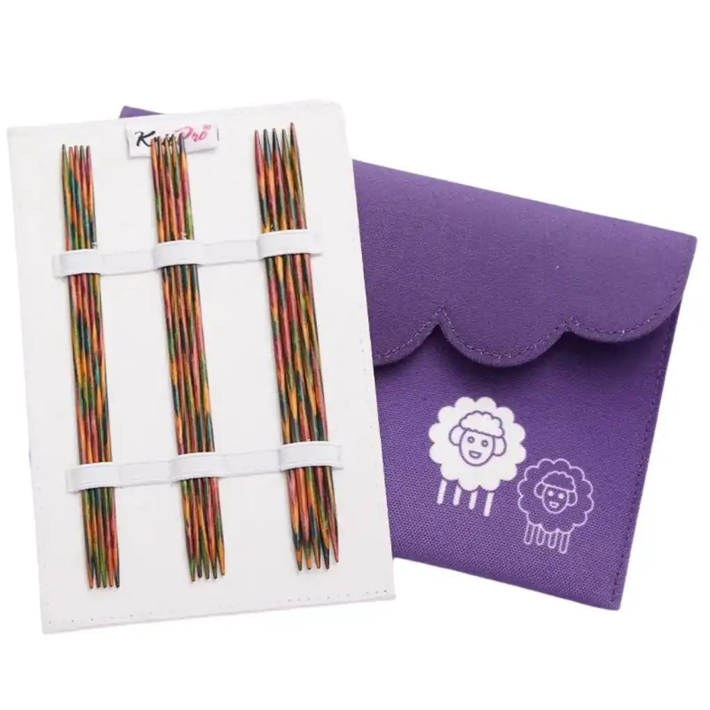 Set Symfonie palillos doble punta 15cm knit Pro
