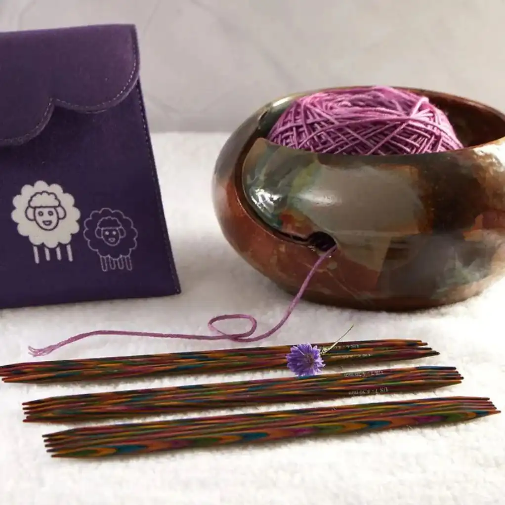 Set Symfonie palillos doble punta 15cm knit Pro