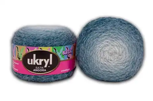 Batik Angora Azul Petroleo